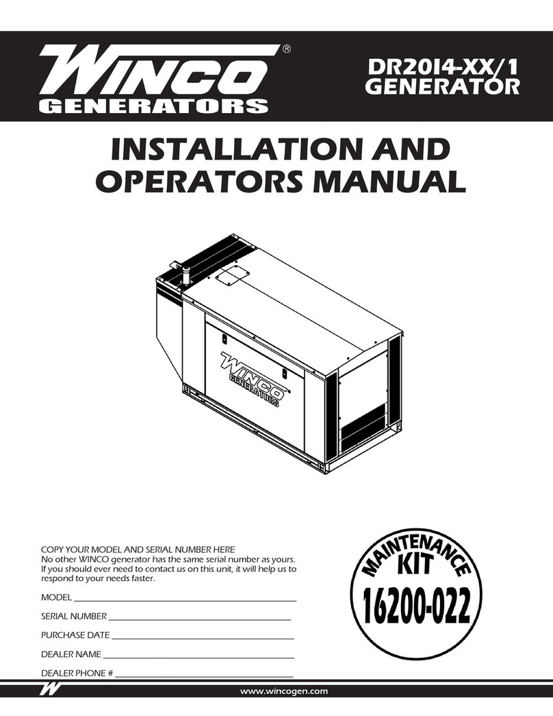 Winco DR20I4 1 Series Installation and operator's manual