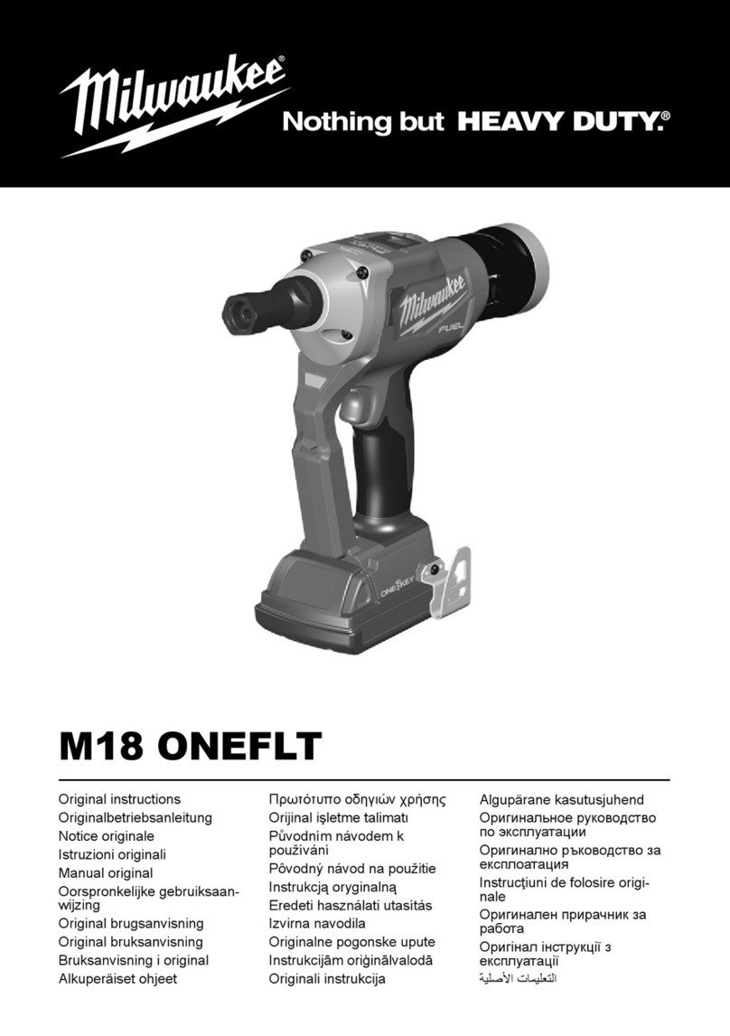 Milwaukee M18 Original instructions Milwaukee M18 Original instructions