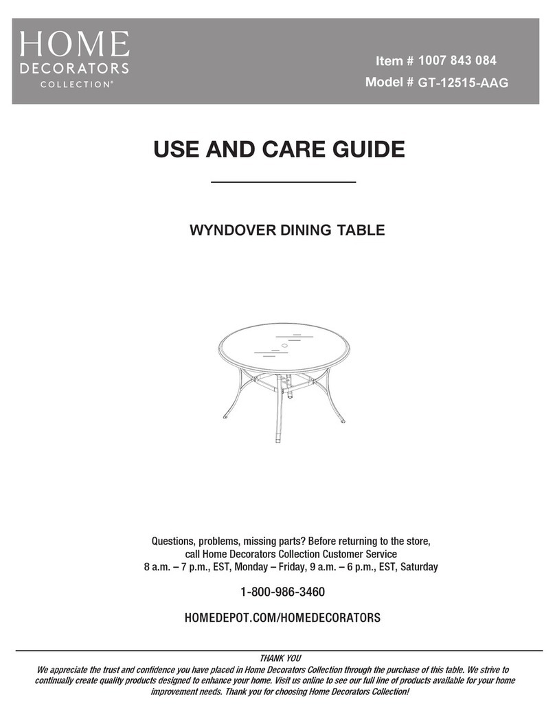 Home Decorators Collection GT-12515-AAG Use and care guide