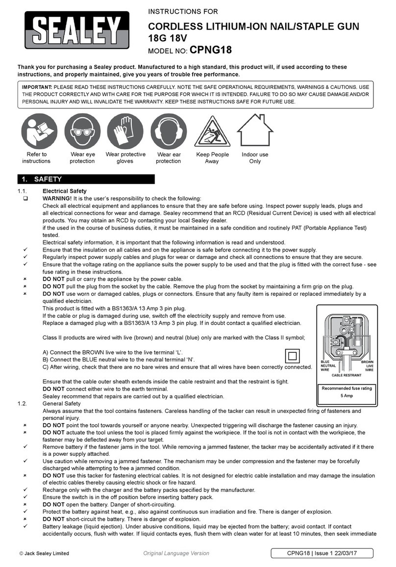 Sealey CPNG18 User manual
