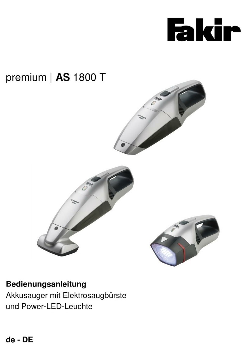Fakir premium AS 1800 T operating instructions