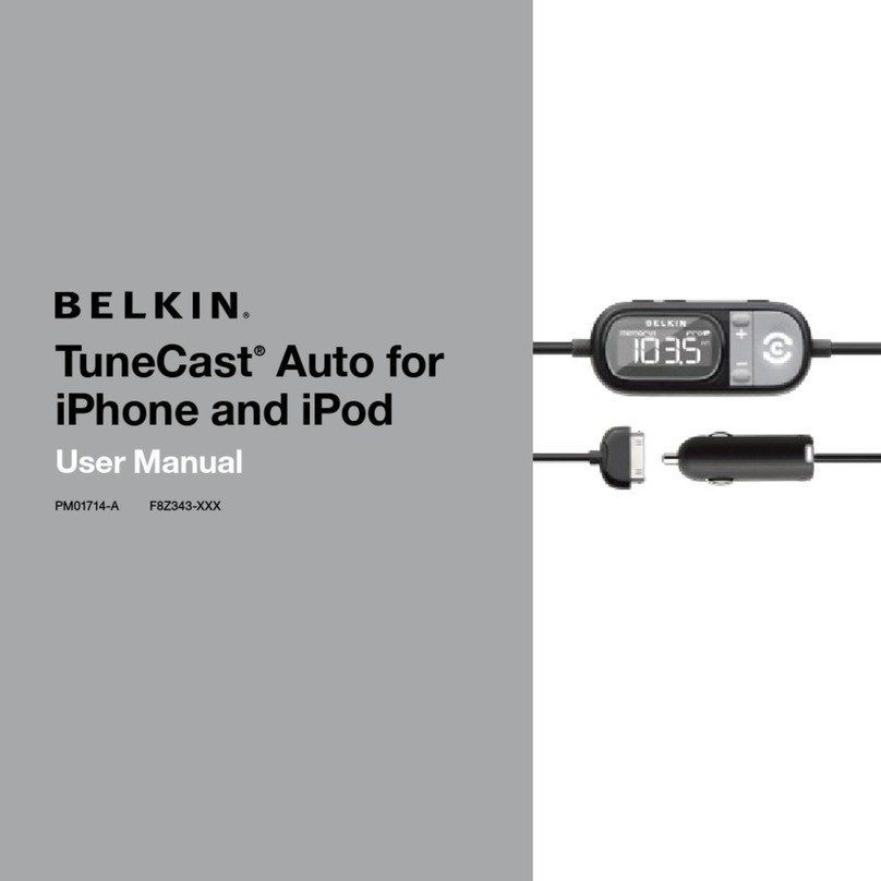 Belkin TuneCast PM01714-A User manual Belkin TuneCast PM01714-A User manual