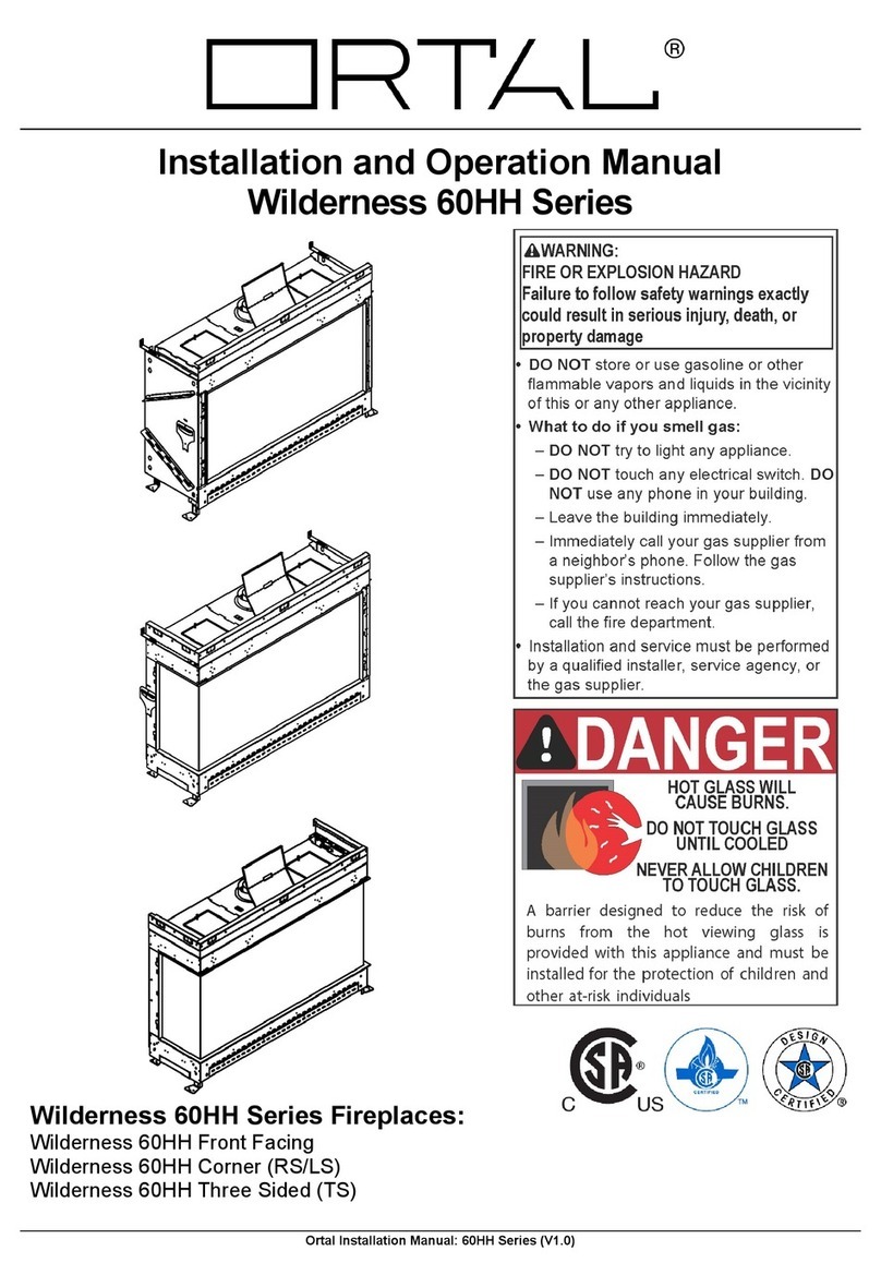 ORTAL Wilderness 60HH Front Facing Installation and operation manual