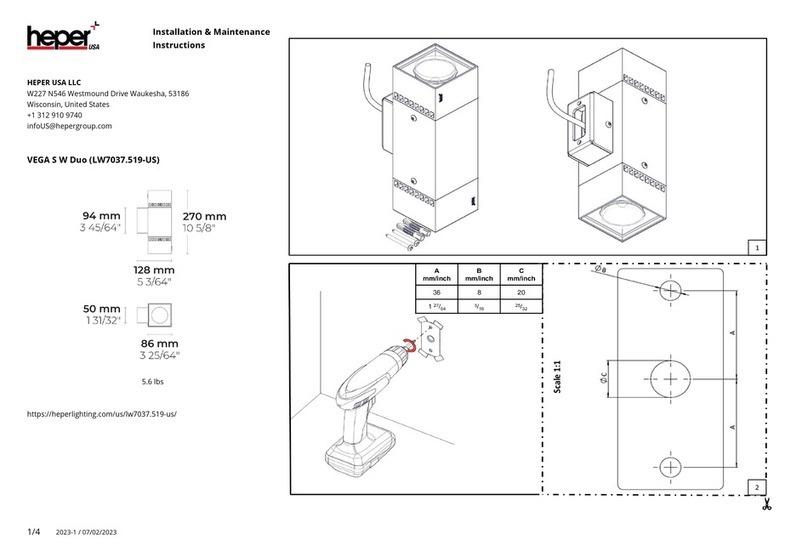 HEPER LW7037.519-US Installation and operating instructions