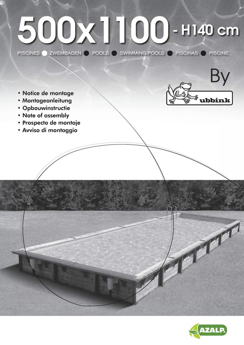 azalp ubbink 500x1100-H140 cm Note of assembly