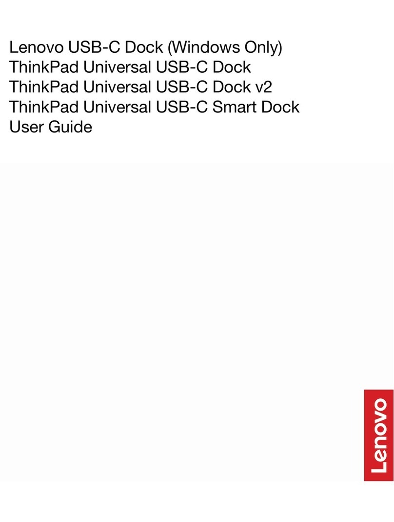 Lenovo ThinkPad Universal USB-C Dock v2 User manual