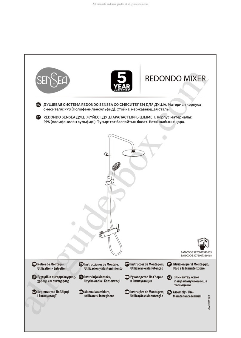 Sensea REDONDO MIXER 3276000342663 Assembly, Use, Maintenance Manual Sensea REDONDO MIXER 3276000342663 Assembly, Use, Maintenance Manual