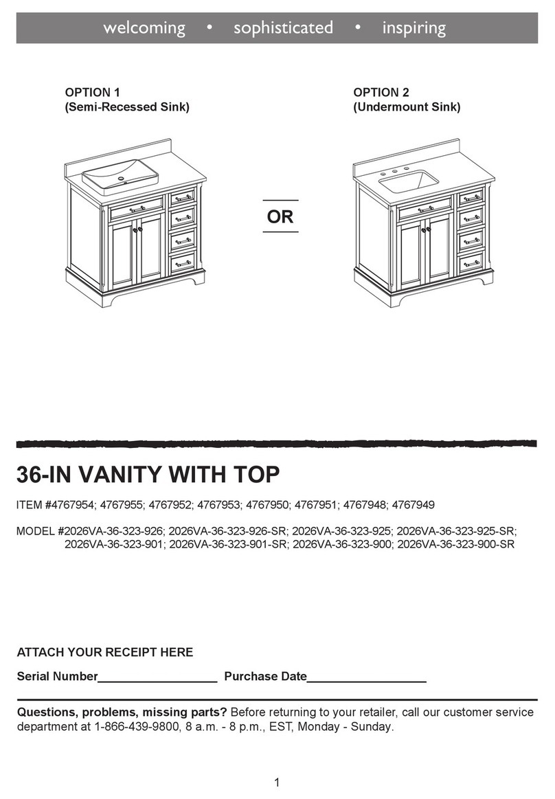Allen + Roth 2026VA-36-323-926 User manual Allen + Roth 2026VA-36-323-926 User manual