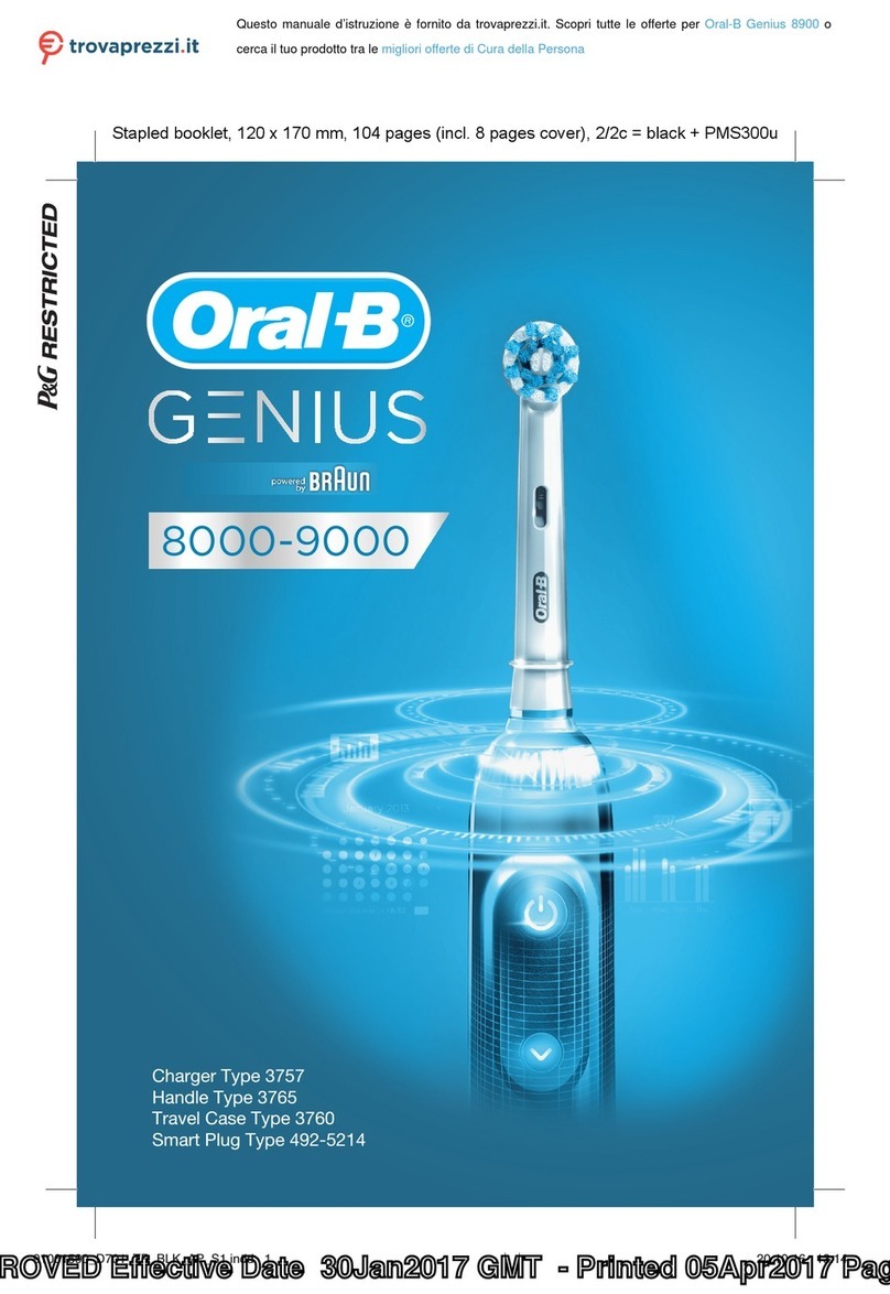 Oral-B GENIUS BRAUN 8000 manual