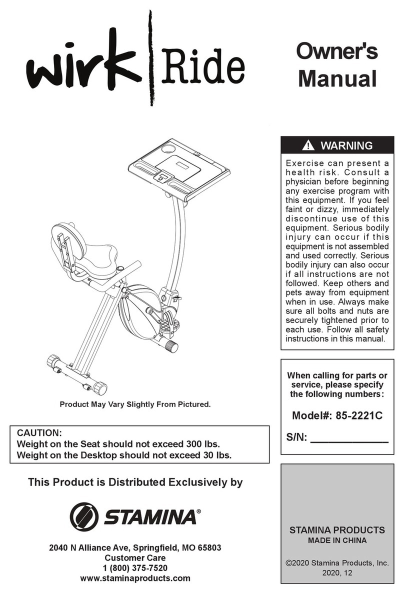 Stamina wirk Ride 85-2221C User manual