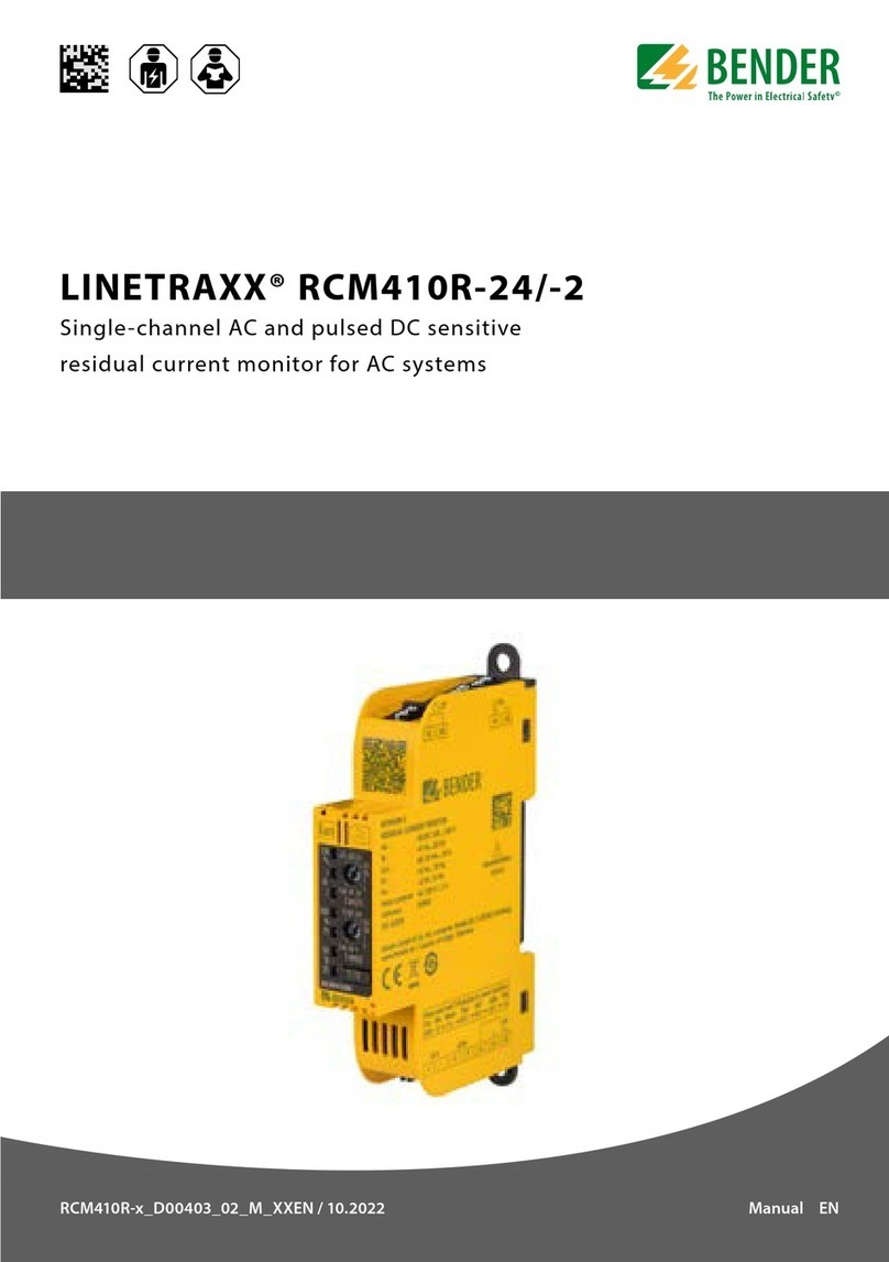 Bender LINETRAXX RCM410R-24/-2 User manual