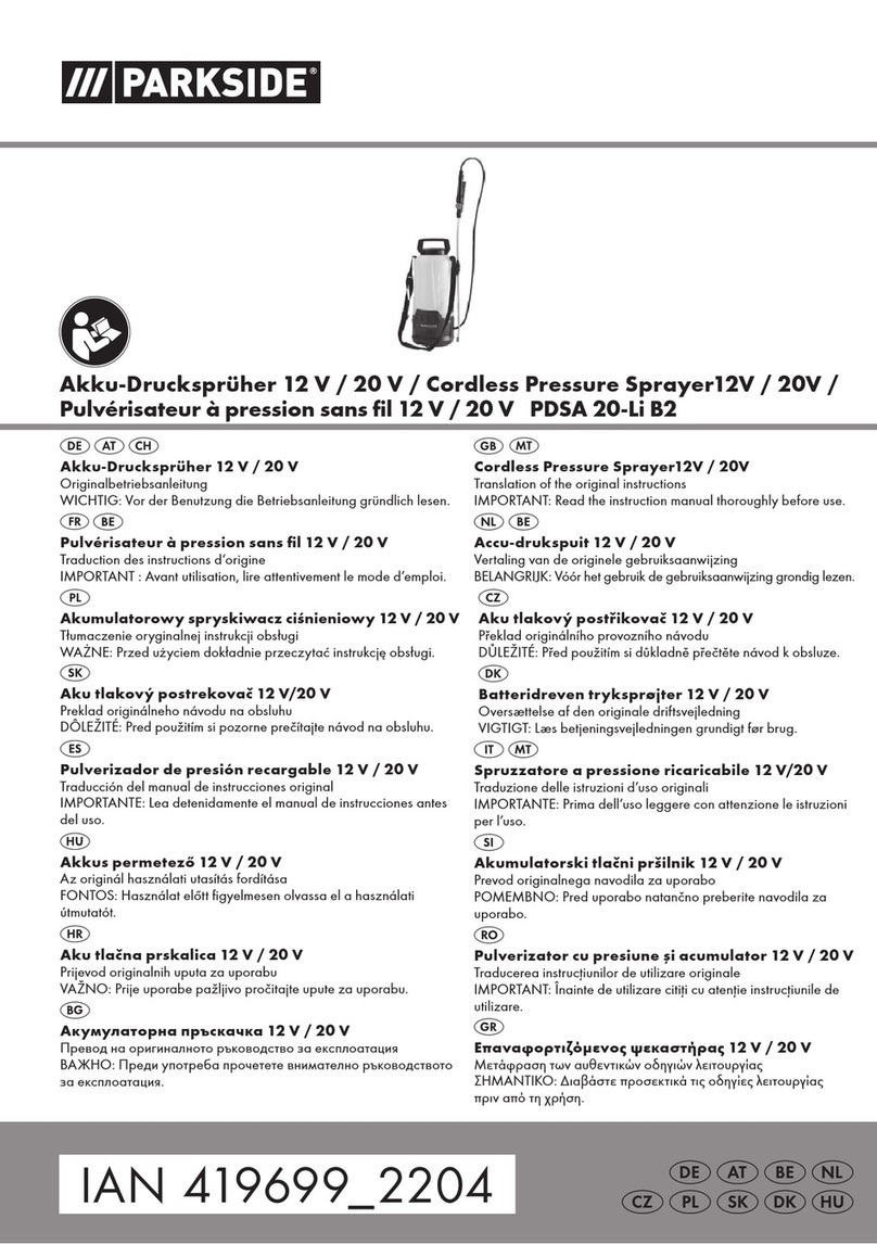 Parkside PDSA 20-Li B2 User manual