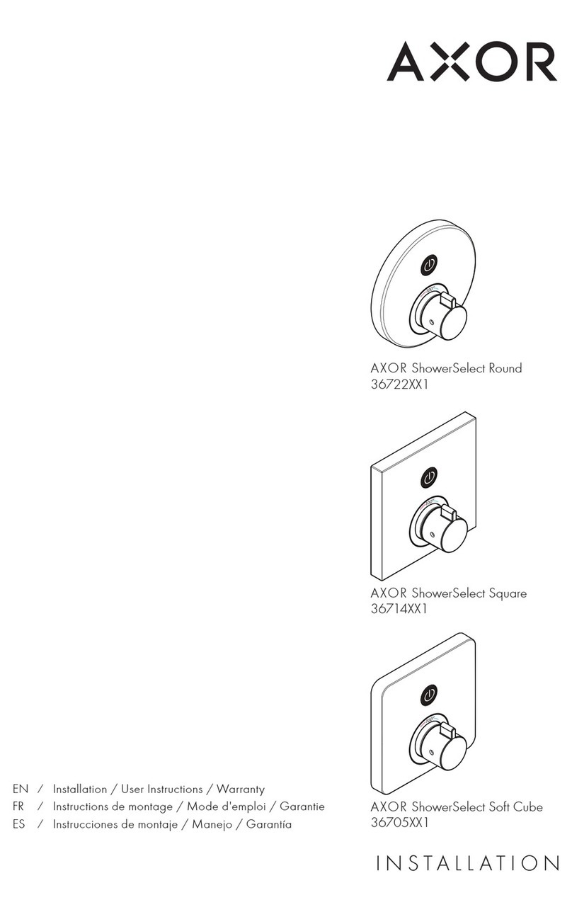 Axor ShowerSelect Square 36714 1 Series Instruction Manual Axor ShowerSelect Square 36714 1 Series Instruction Manual