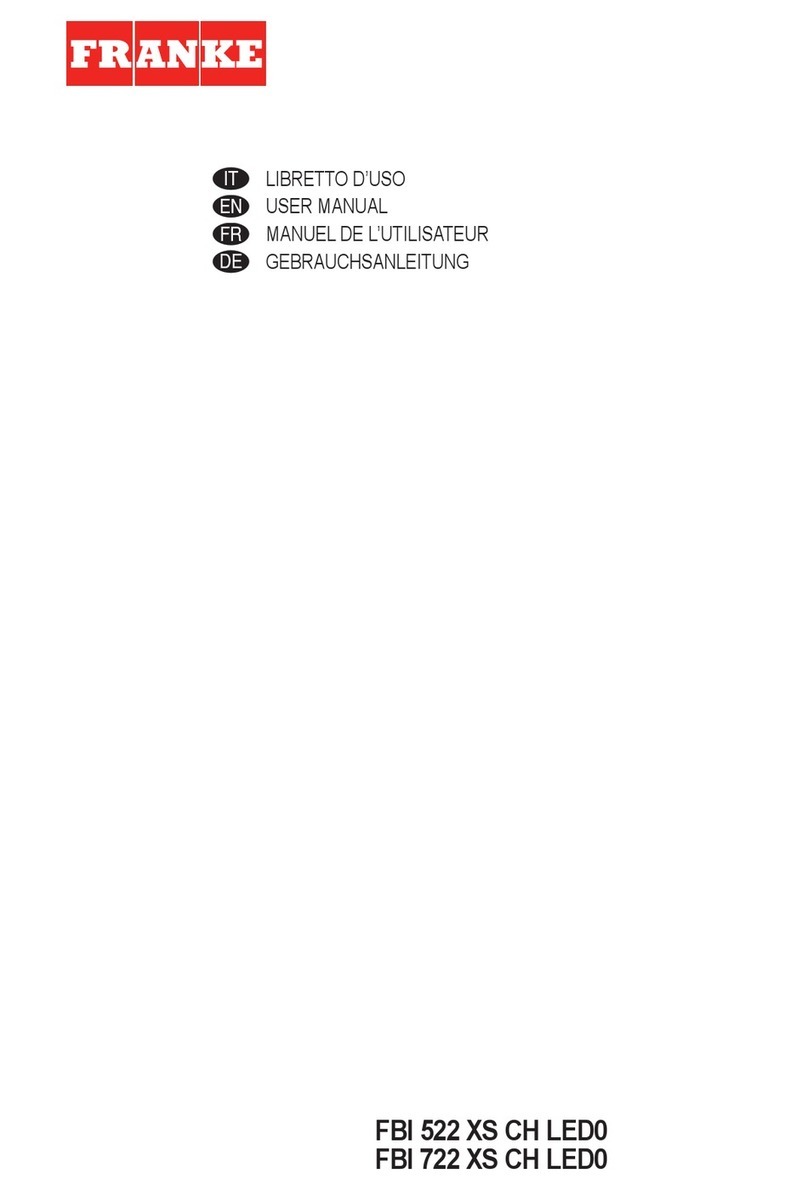 Franke FPL 607 I XS 645H CH LED0 user manual
