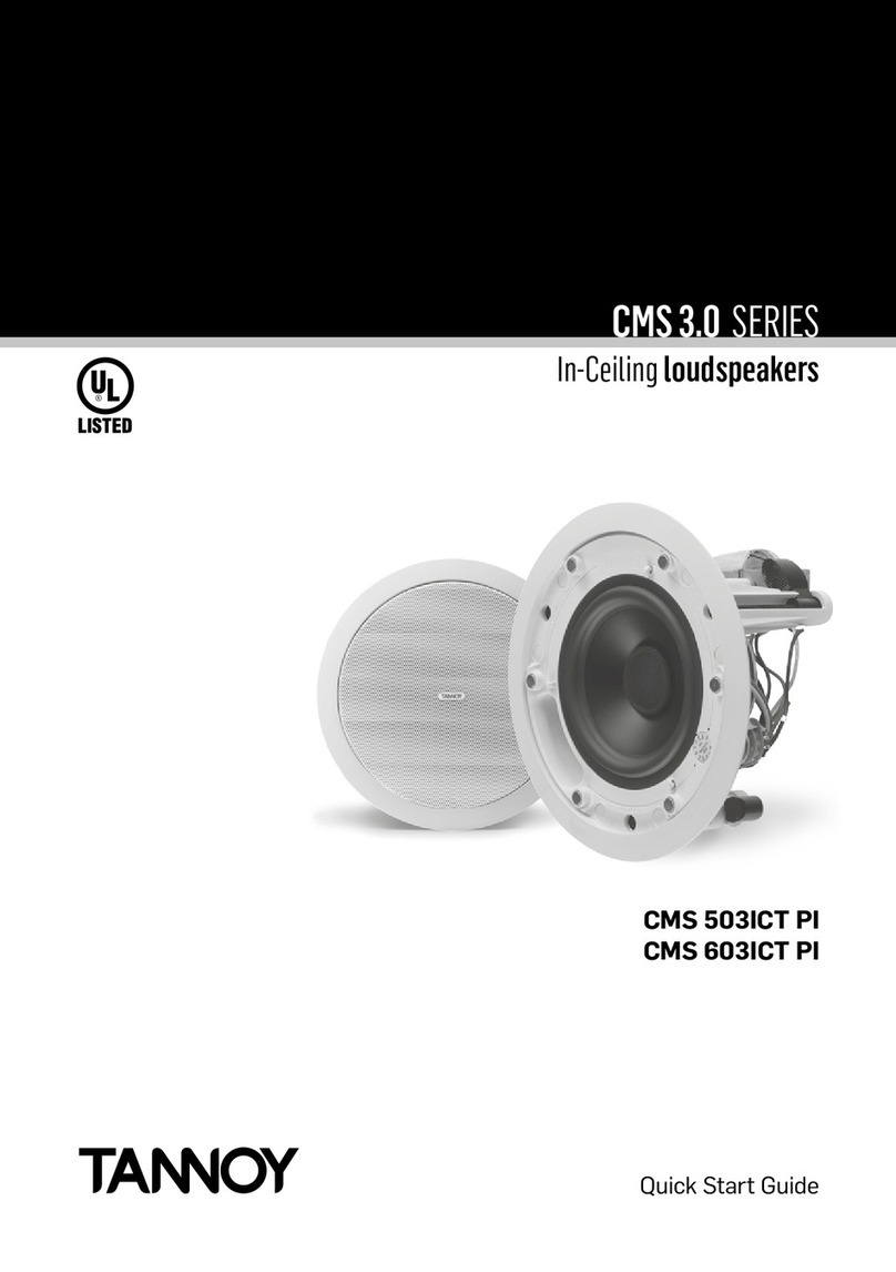 Tannoy CMS503ICT PI User manual