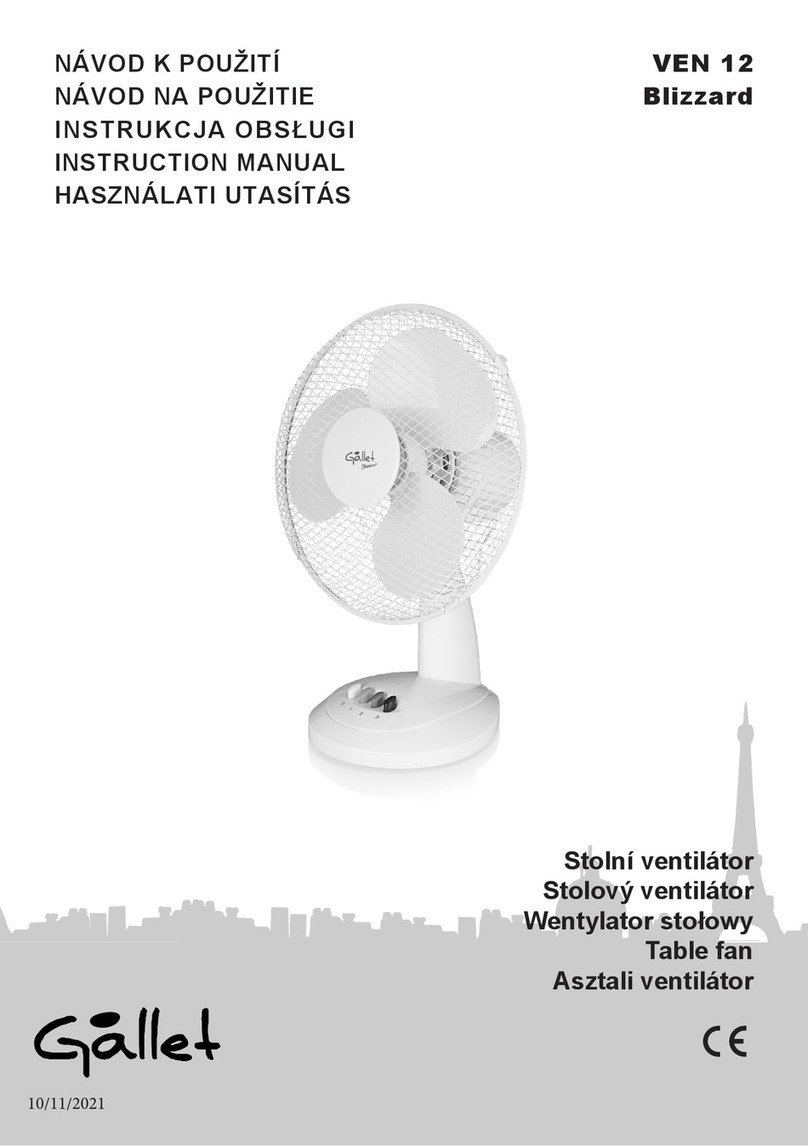 Gallet VEN 12 Blizzard User manual