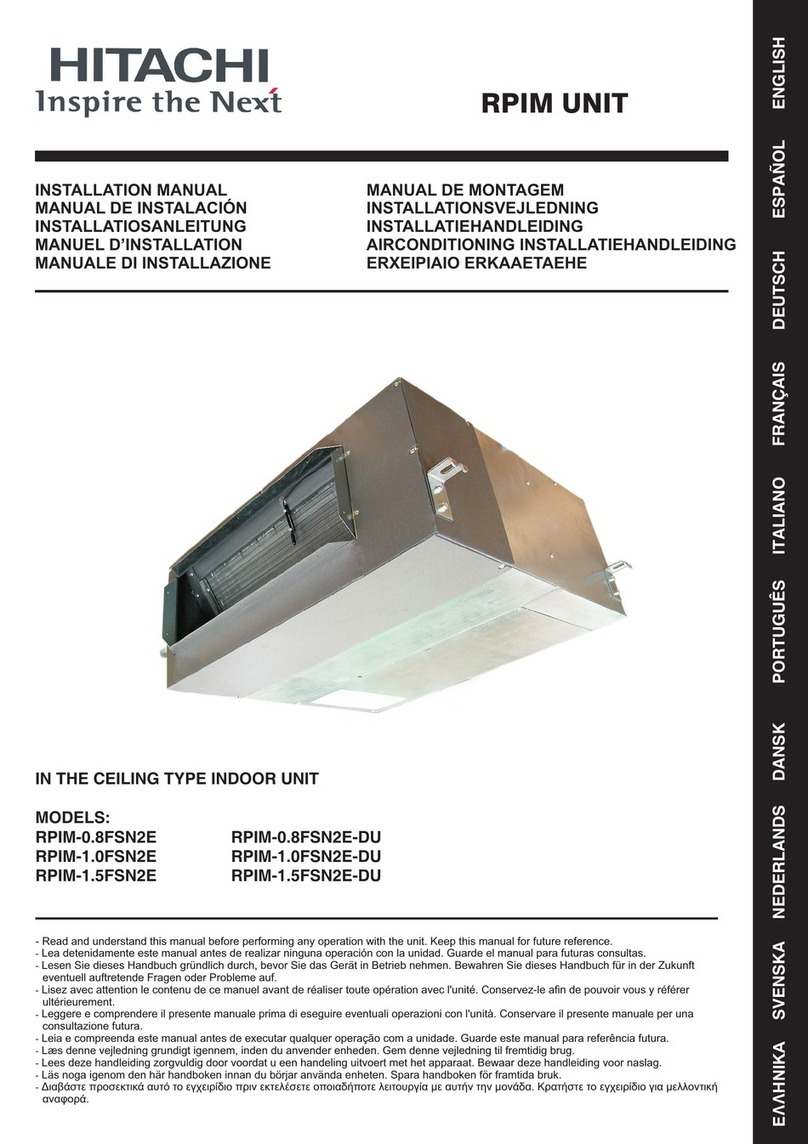Hitachi RPIM-0.8FSN2E User manual