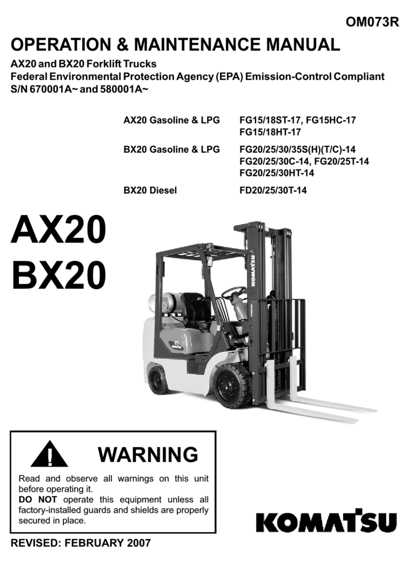 Komatsu AX20 Series Operation & maintenance manual