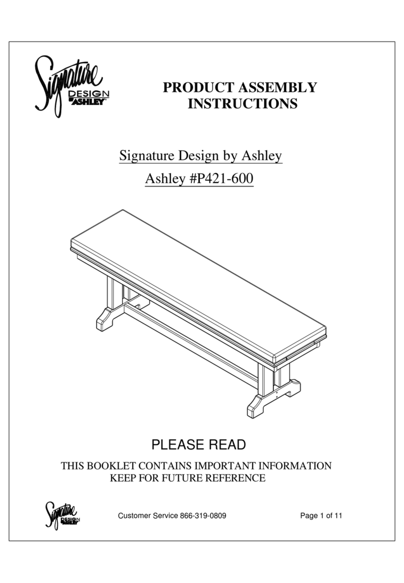 Signature Design by Ashley P421-600 Assembly instructions Signature Design by Ashley P421-600 Assembly instructions