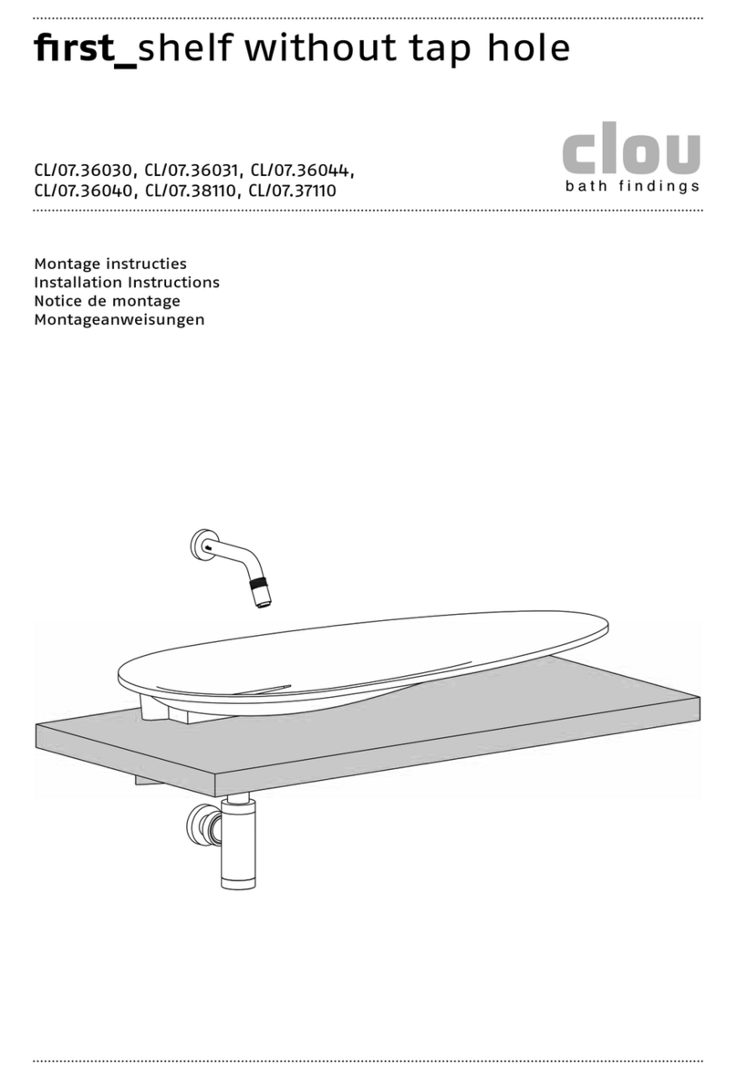 Clou first shelf CL/07.36030 User manual