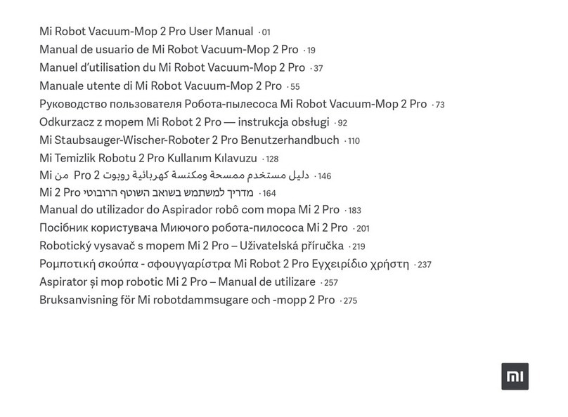 Mi Robot Vacuum-Mop 2 Pro user manual