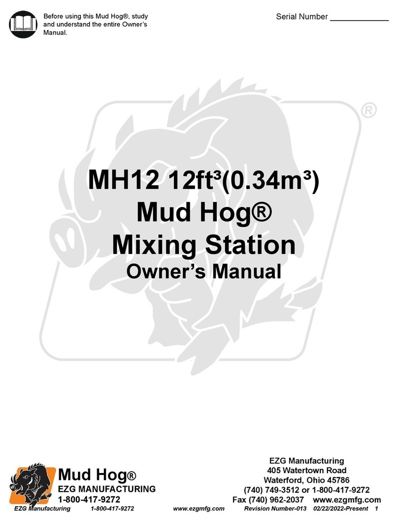 EZG Mud Hog MH12 owner's manual