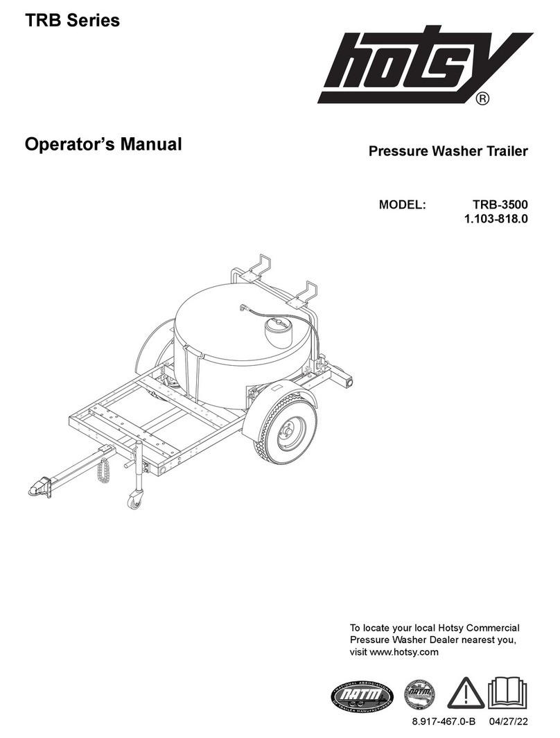 Hotsy TRB Series Operator's manual Hotsy TRB Series Operator's manual