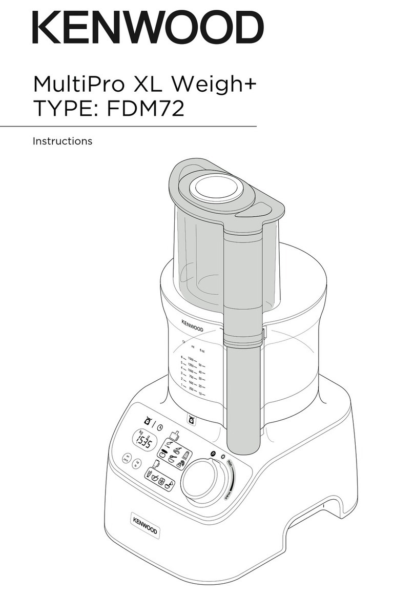 Kenwood MultiPro XL Weigh+ FDM72.990BK User manual Kenwood MultiPro XL Weigh+ FDM72.990BK User manual