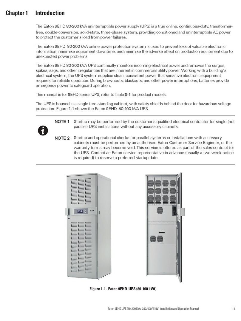 Eaton 9EHD Series User manual