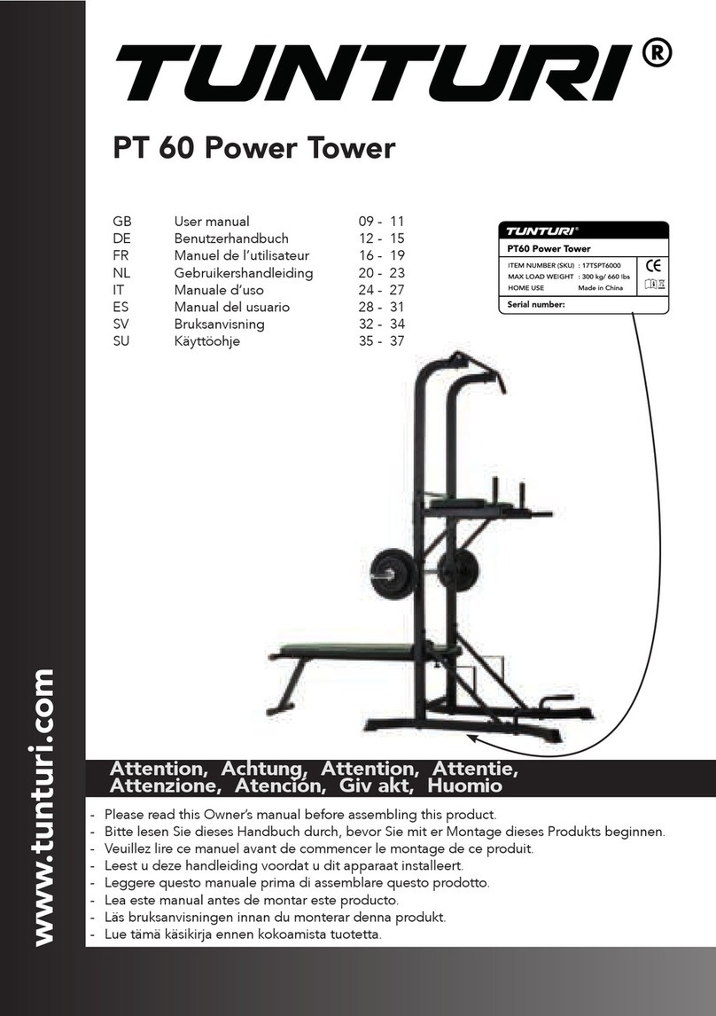 Tunturi PT 60 User manual