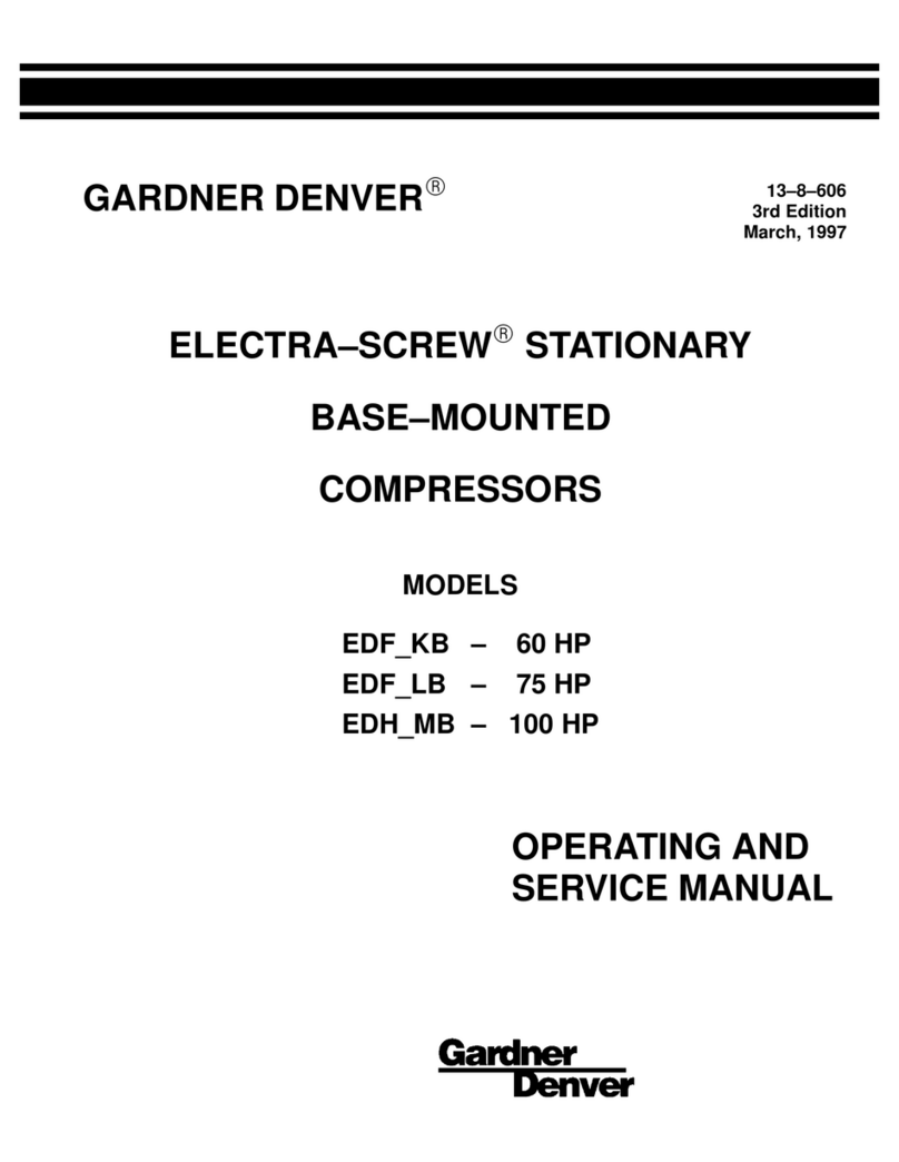 Gardner Denver EDF-KB Operating and service manual Gardner Denver EDF-KB Operating and service manual