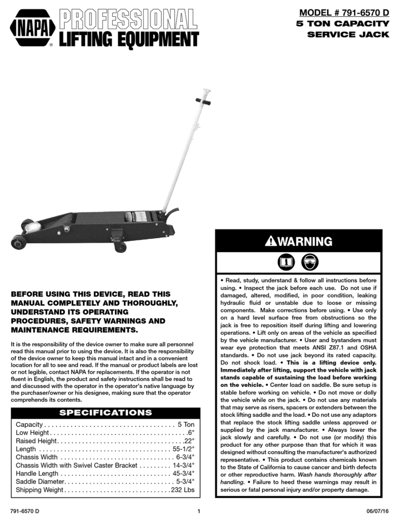 Napa 791-6570 D User manual