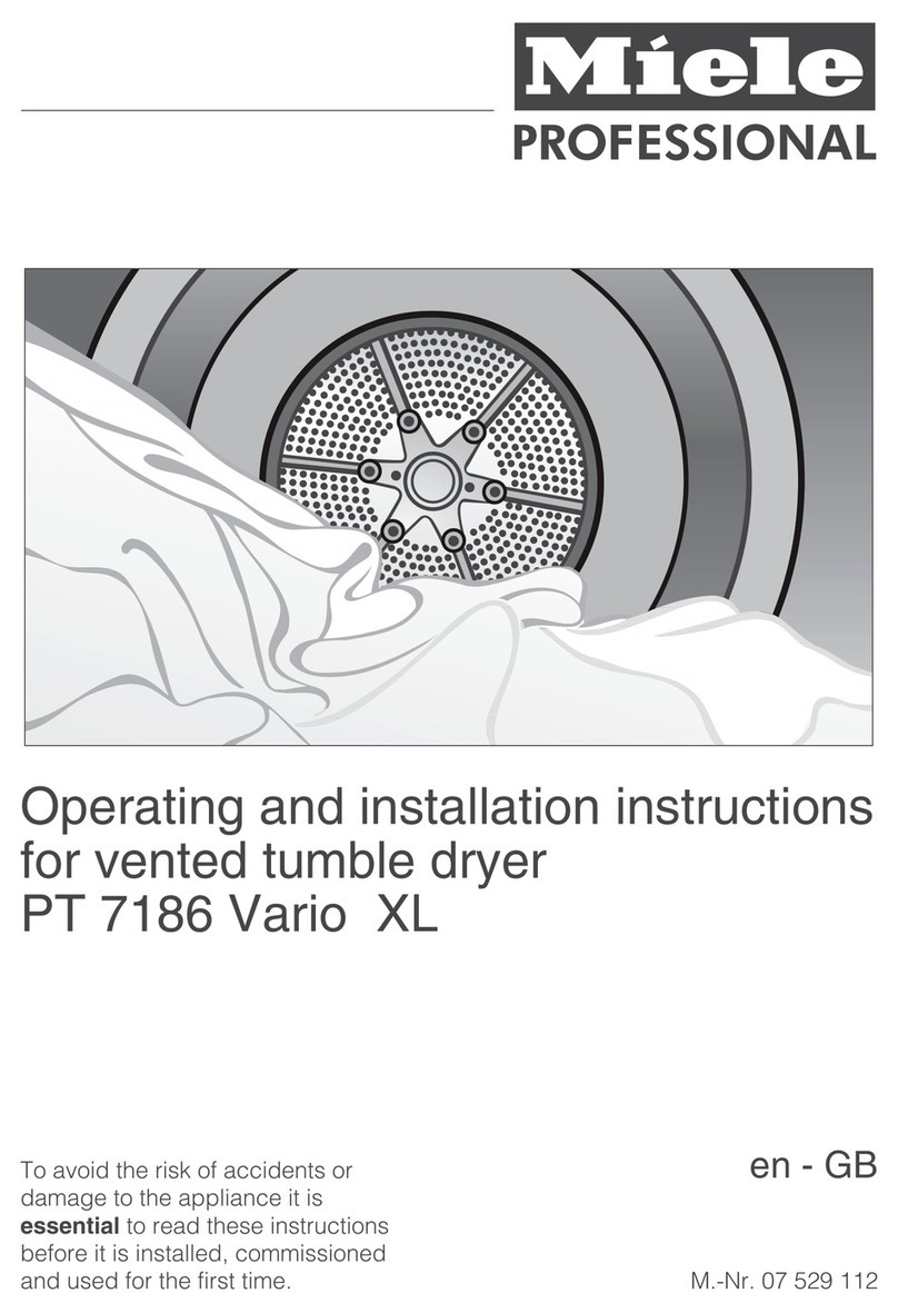 Miele professional PT 7186 Vario User manual