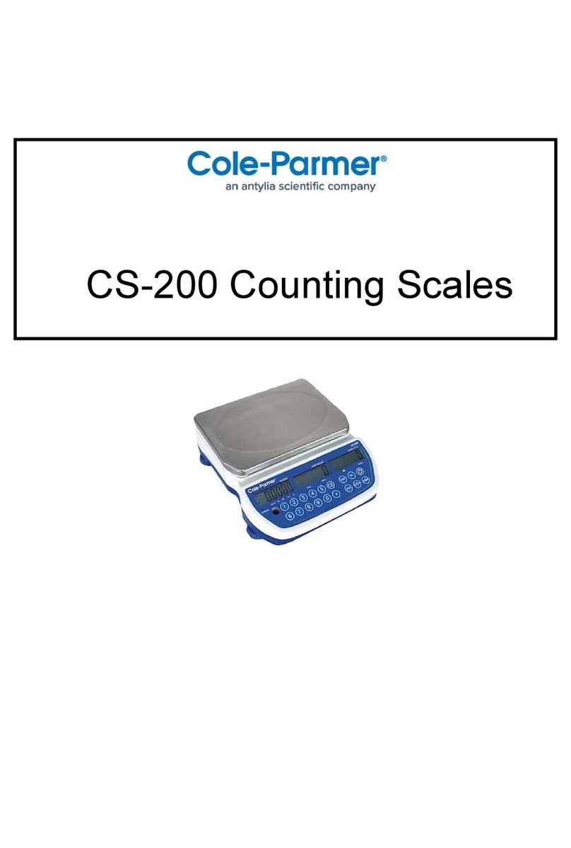 Cole Parmer CS-200 User manual Cole Parmer CS-200 User manual
