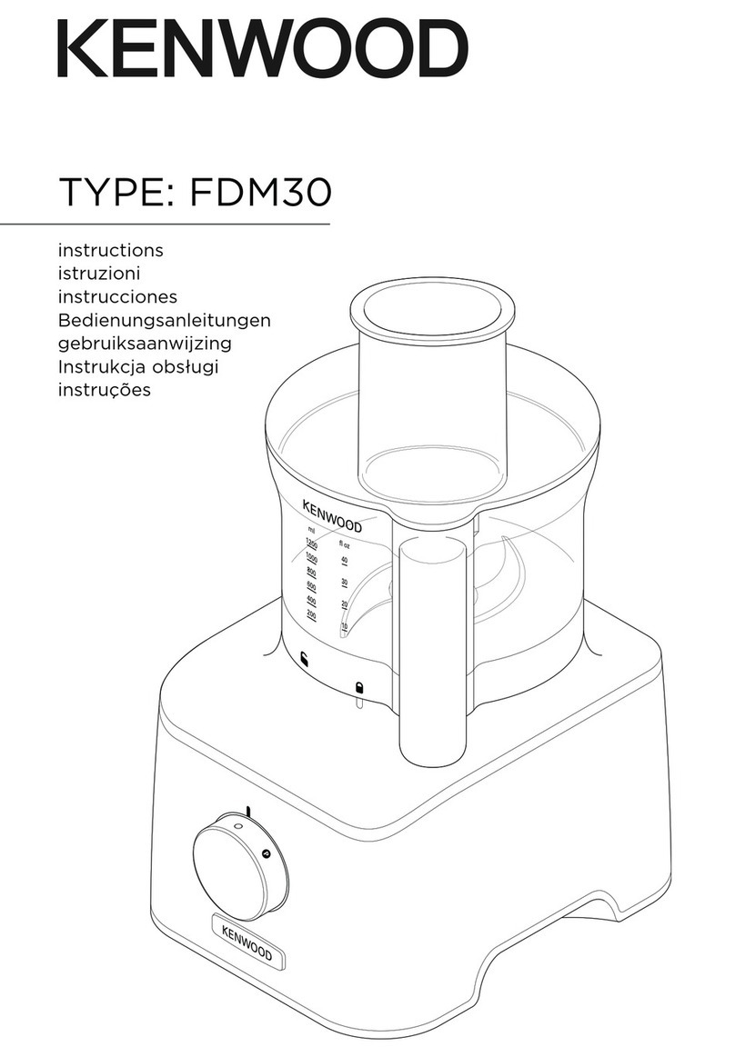 Kenwood MultiPro Compact FDM301SS User manual
