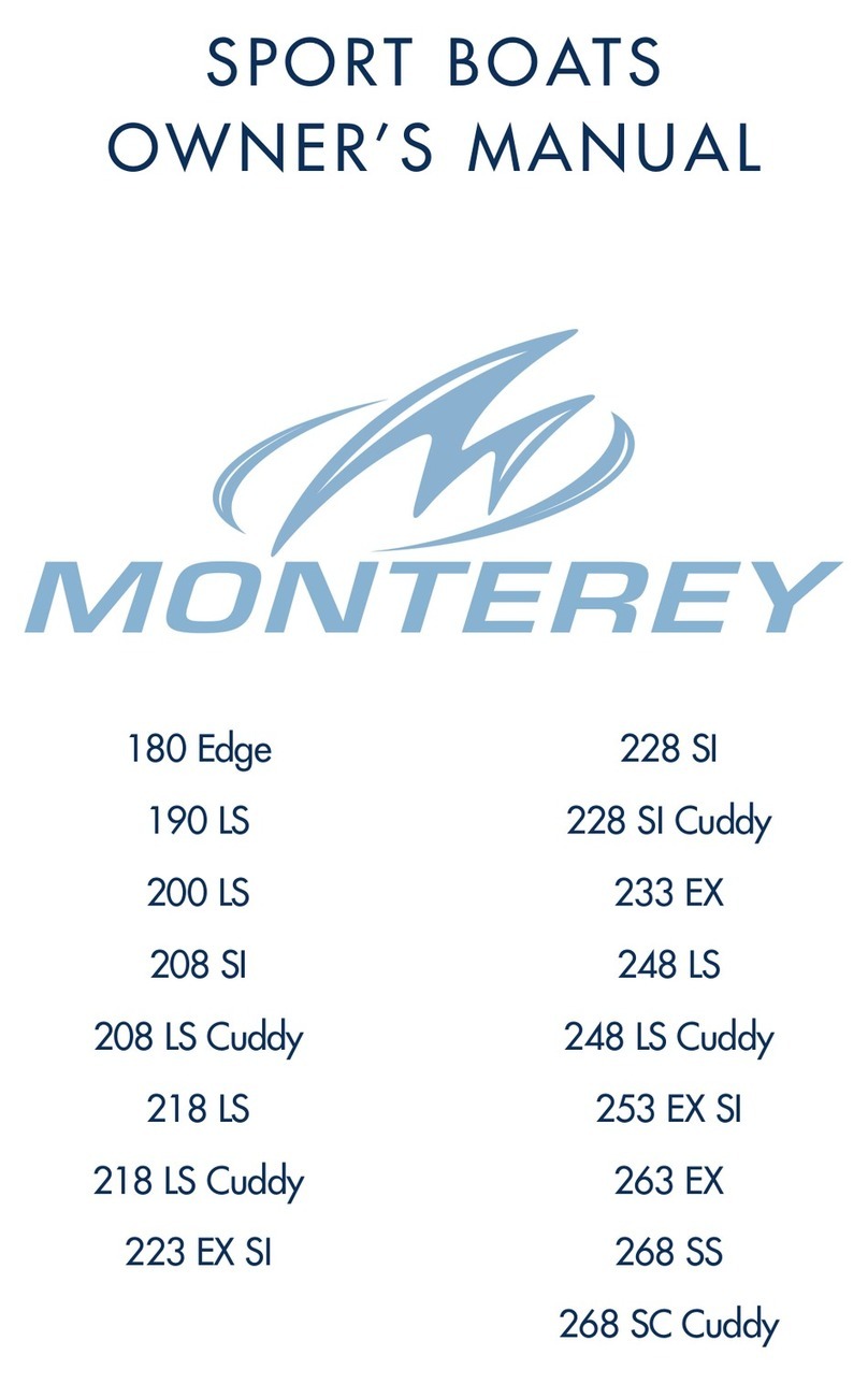 Monterey 208 LS Cuddy owner's manual