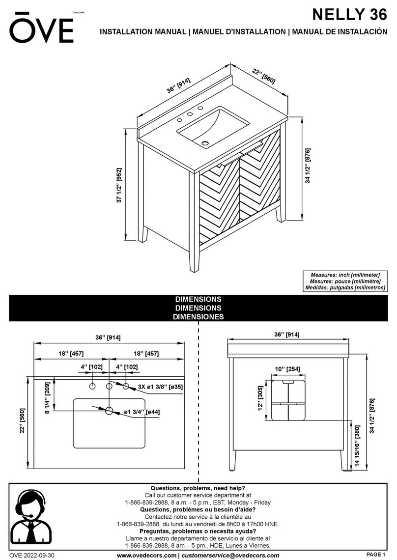 OVE NELLY 36 User manual