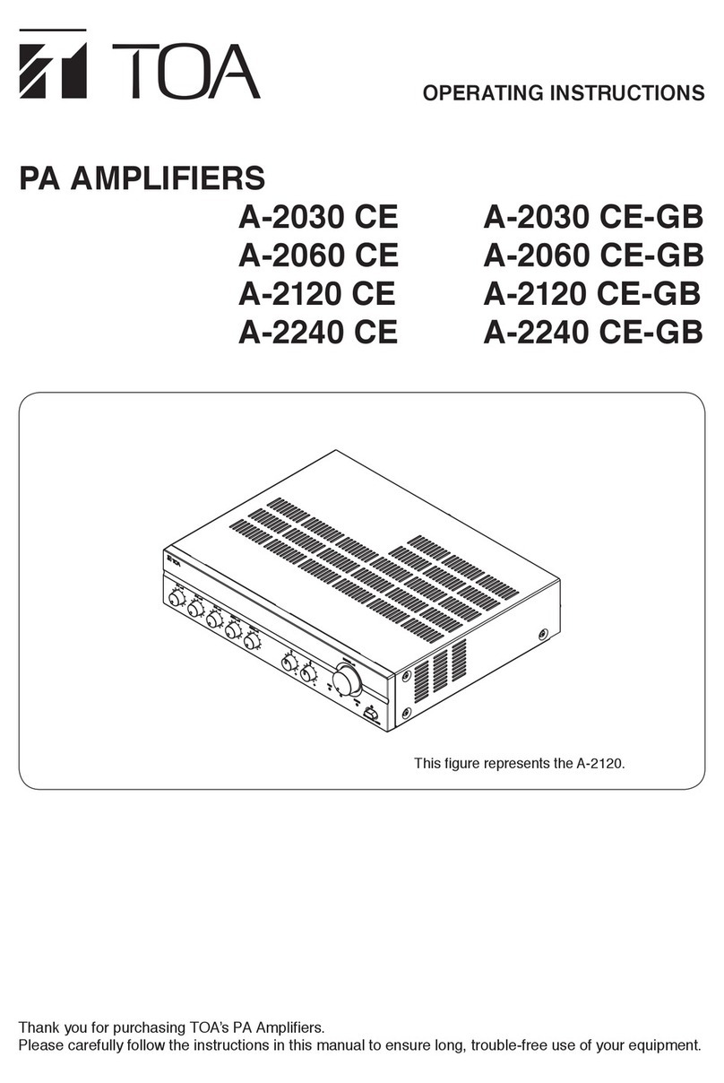 Toa A-2060 CE User manual