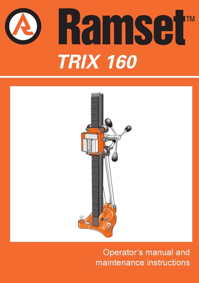 RAMSET TRIX 160 Operator's manual and maintenance instructions