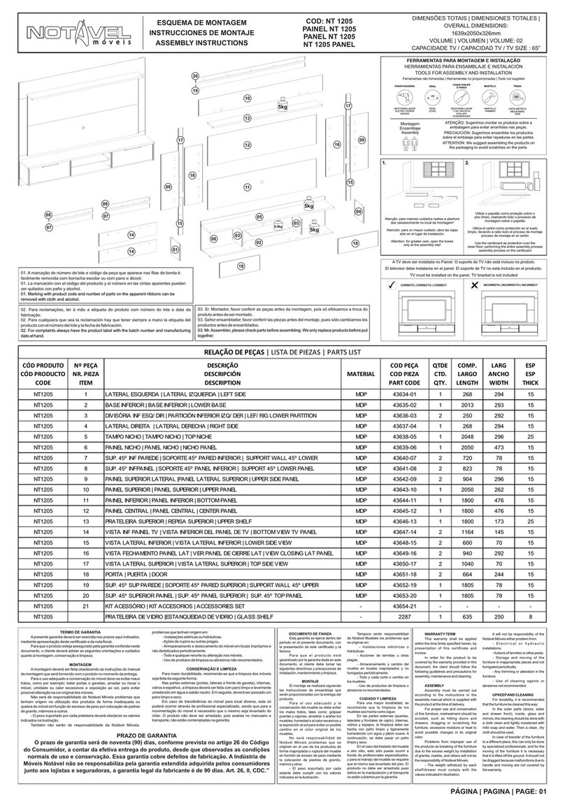 Notável Móveis NT 1205 User manual