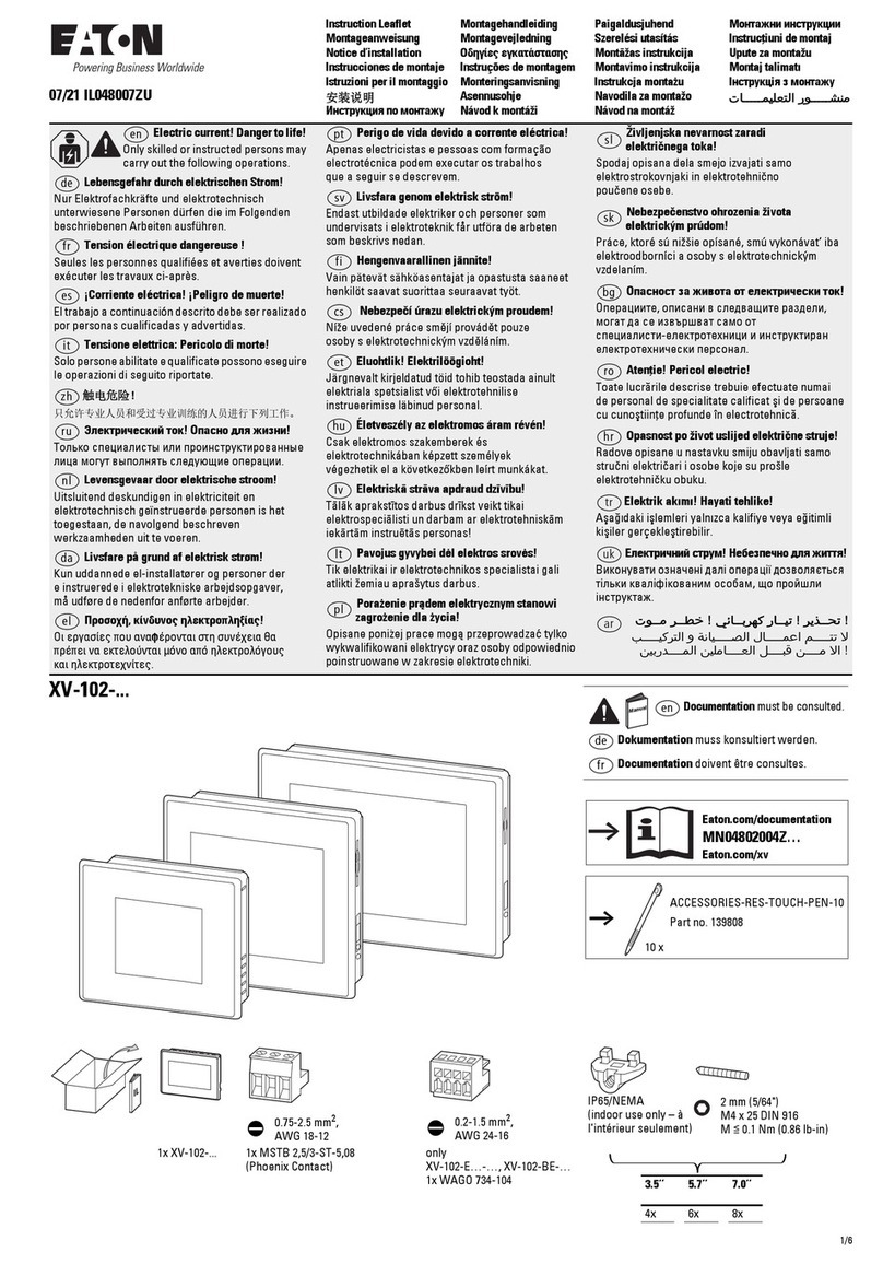 Eaton XV-102 Series Manual