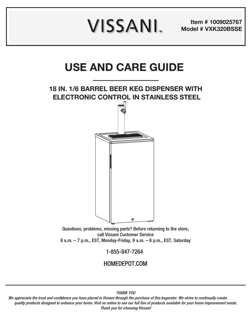 Vissani VXK320BSSE User manual