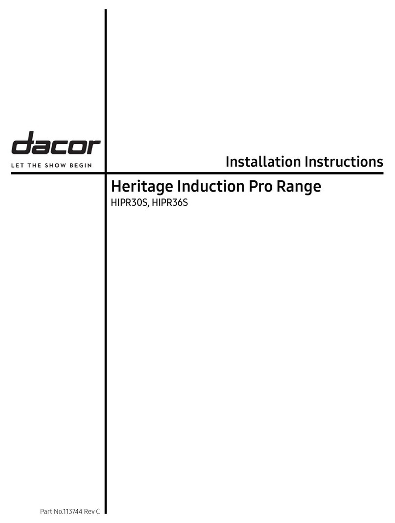 Dacor HIPR30S User manual Dacor HIPR30S User manual