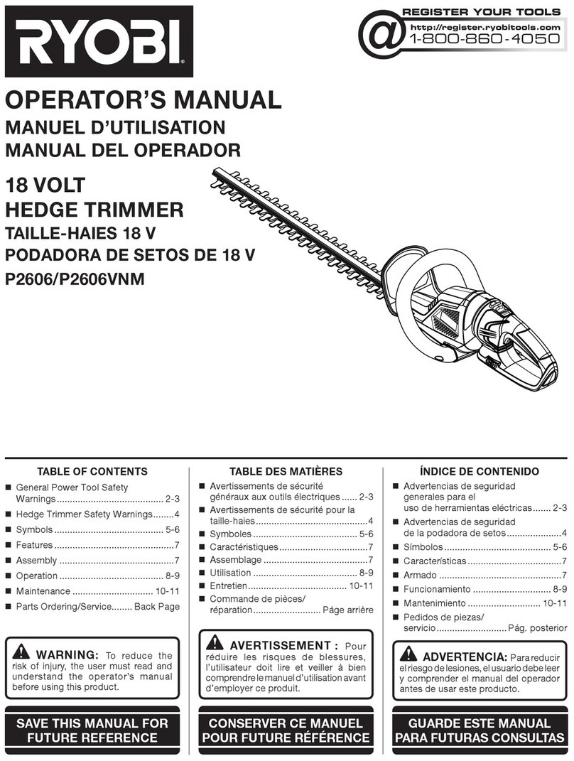 Ryobi P2606VNM owner's manual