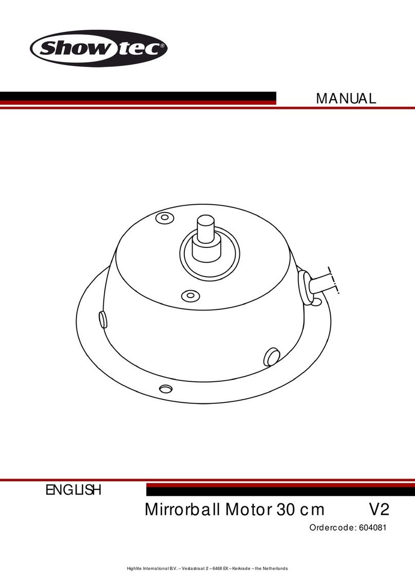 Show Tec Mirrorball Motor 30 cm V2 manual
