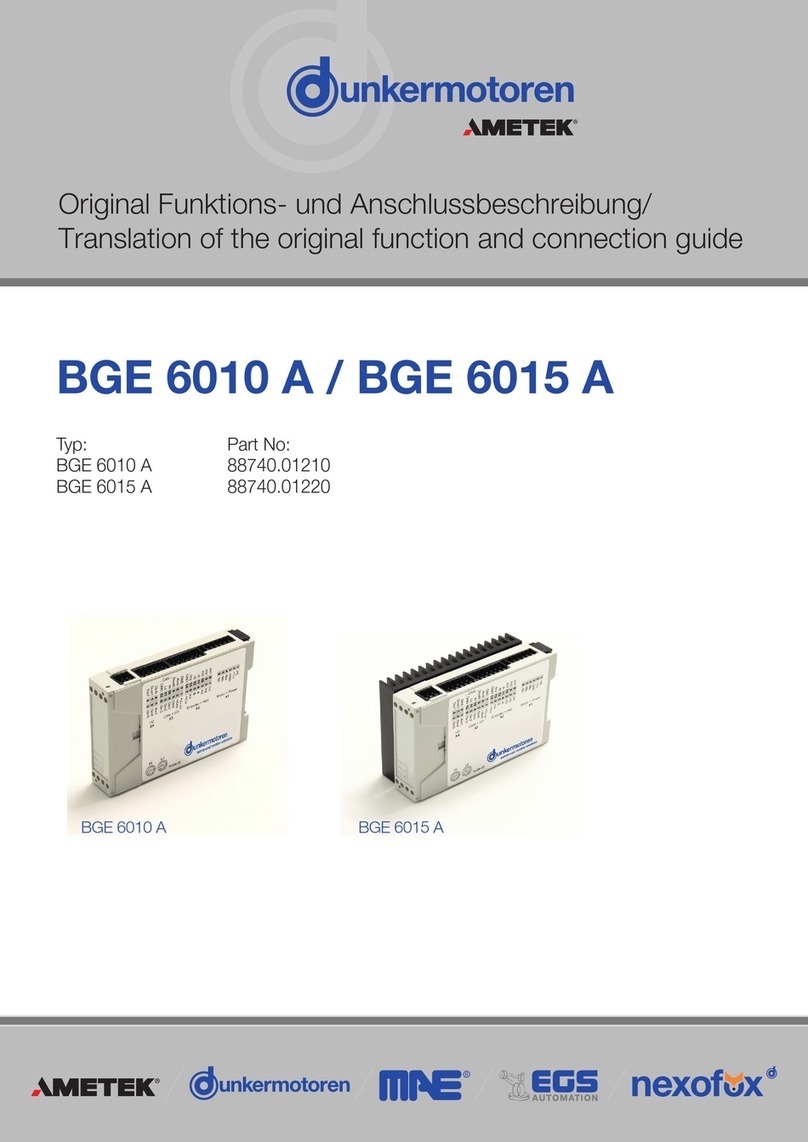 Ametek 88740.01210 User manual
