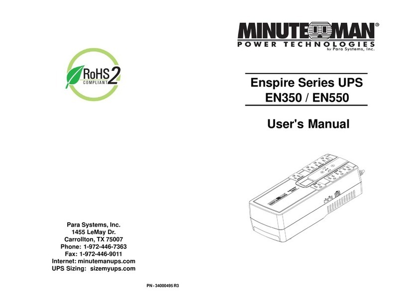 Minuteman EN350 User manual