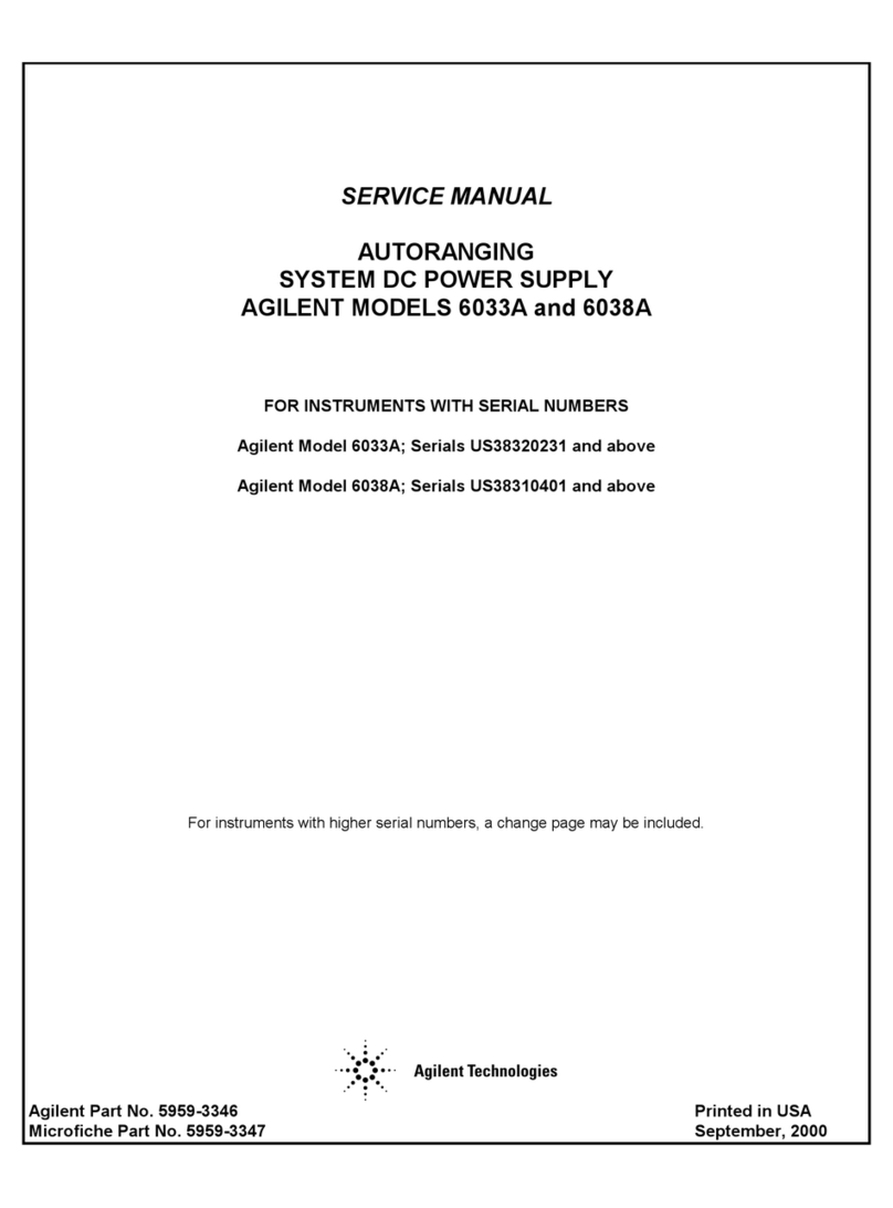 Agilent Technologies 6033A User manual