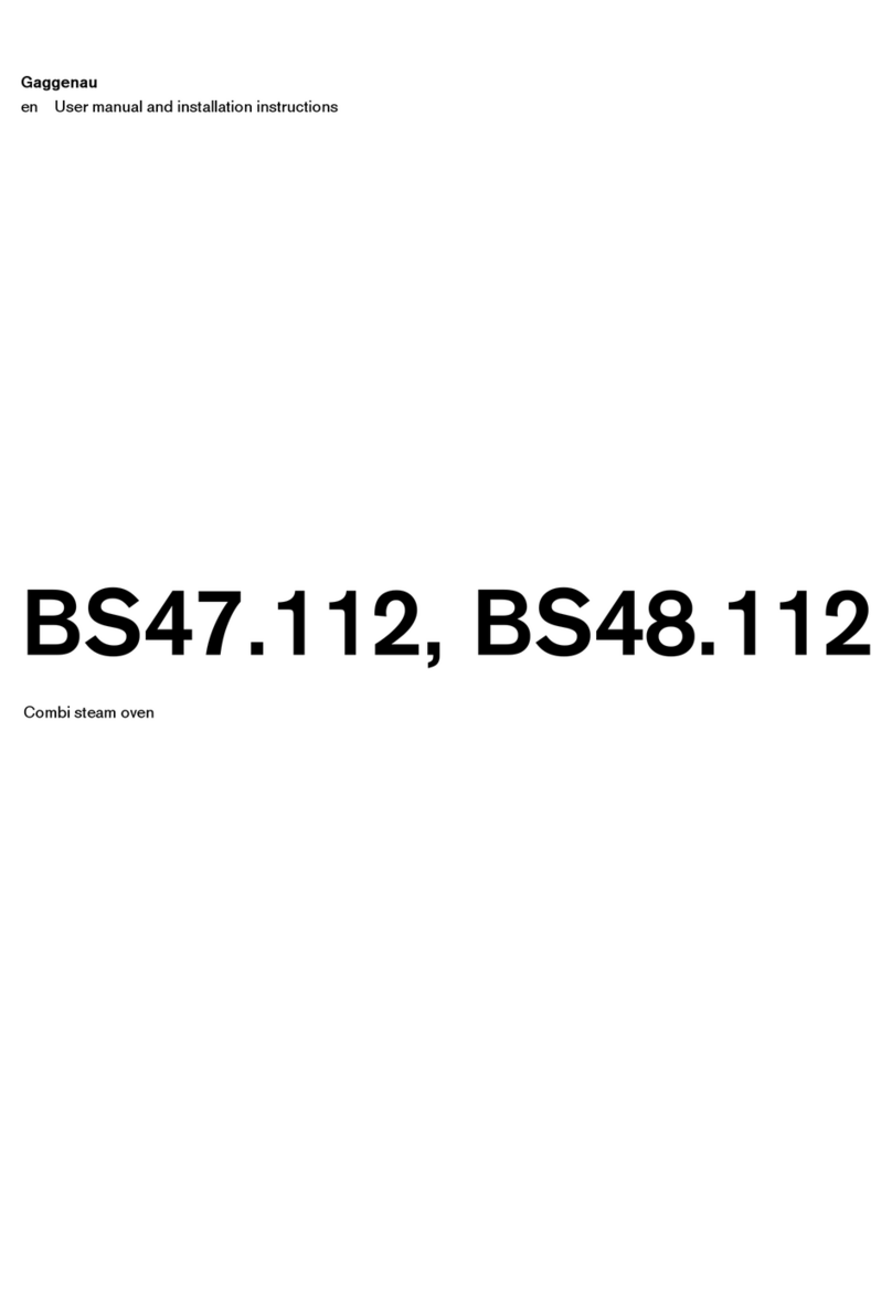 Gaggenau BS47 112 Series User manual and installation instructions Gaggenau BS47 112 Series User manual and installation instructions