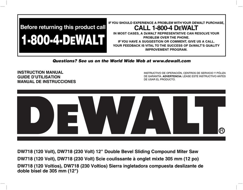 DeWalt DW718 instruction manual